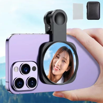 Smartphone Camera Lens Selfie Mirror Clip Kit for Iphone Samsung Smartphone Live Streaming Photo Video Selfie Vlog Accessories