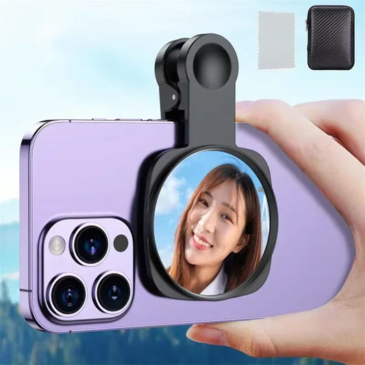 Smartphone Camera Lens Selfie Mirror Clip Kit for Iphone Samsung Smartphone Live Streaming Photo Video Selfie Vlog Accessories