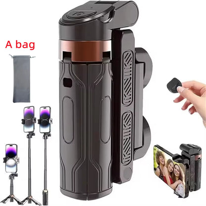 2025 New Tripod,Phone Stand with Bluetooth Shutter,Wireless Selfie Stick Brackets with Phone Holder for Smartphone Camera