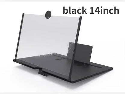 14/12/10Inch 3D Screen Amplifier Mobile Phone Screen Video Magnifier for All Smartphone Enlarged Screen Cell Phone Stand Bracket