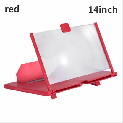 14/12/10Inch 3D Screen Amplifier Mobile Phone Screen Video Magnifier for All Smartphone Enlarged Screen Cell Phone Stand Bracket