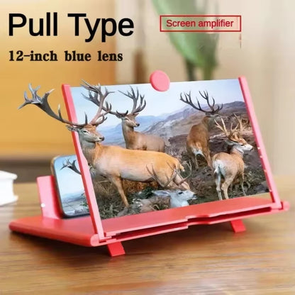 14/12/10Inch 3D Screen Amplifier Mobile Phone Screen Video Magnifier for All Smartphone Enlarged Screen Cell Phone Stand Bracket